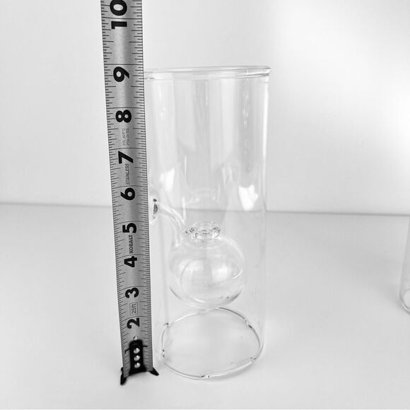 Set of 2 Wolfard Glass Blowing Company - Hand Blown Glass - Oil Lamps - Picture 6 of 8